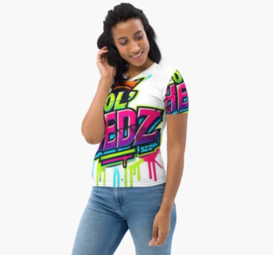 “SZZ” all over paint splash T
